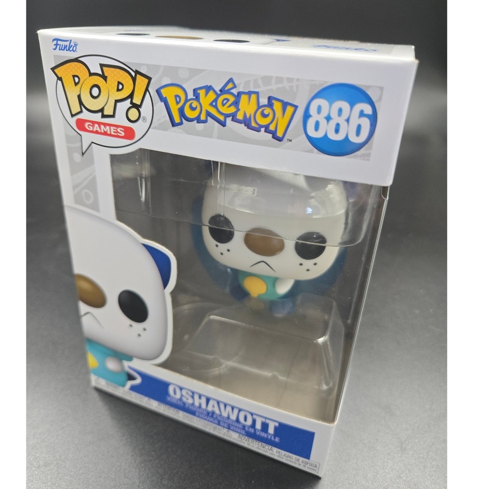 Funko Pop Games Pokemon Oshawott 886 Vinyl Figure Blue White Nintendo Toy